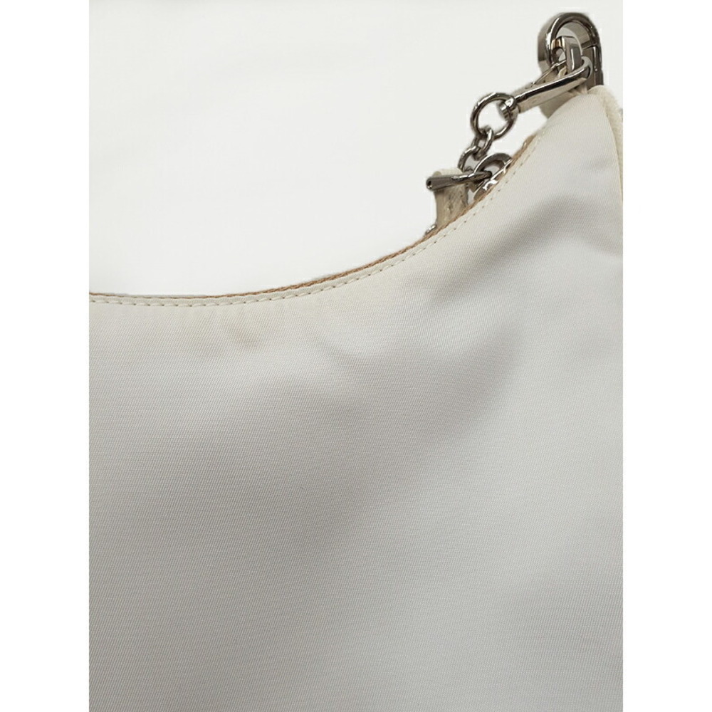 Prada ReEdition 2005 Saffiano Leather Chain Shoulder Bag White - Picture 5 of 9